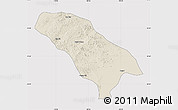 Shaded Relief Map of Jarud Qi, cropped outside