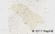 Shaded Relief Map of Jarud Qi, lighten