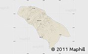 Shaded Relief Map of Jarud Qi, single color outside