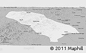 Gray Panoramic Map of Jarud Qi