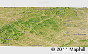 Satellite Panoramic Map of Jarud Qi