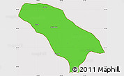 Political Simple Map of Jarud Qi, cropped outside