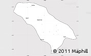 Silver Style Simple Map of Jarud Qi, cropped outside