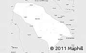 Silver Style Simple Map of Jarud Qi