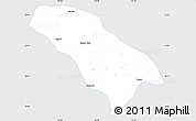 Silver Style Simple Map of Jarud Qi, single color outside
