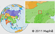 Political Location Map of Jining Shi