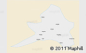Classic Style 3D Map of Kailu, single color outside