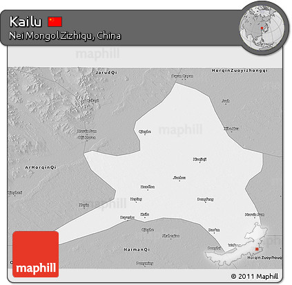 Gray 3D Map of Kailu
