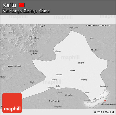 Gray 3D Map of Kailu
