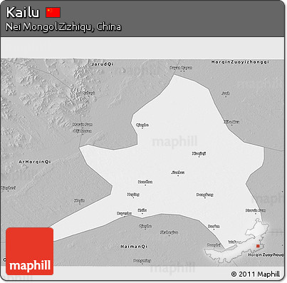 Gray 3D Map of Kailu