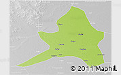 Physical 3D Map of Kailu, lighten, desaturated