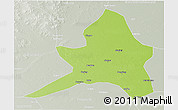 Physical 3D Map of Kailu, lighten, semi-desaturated
