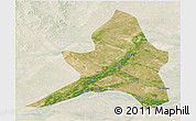 Satellite 3D Map of Kailu, lighten