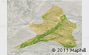 Satellite 3D Map of Kailu, lighten, semi-desaturated
