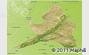Satellite 3D Map of Kailu, physical outside