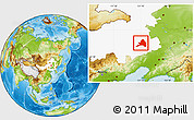 Physical Location Map of Kailu, highlighted parent region