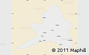 Classic Style Map of Kailu, single color outside