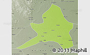 Physical Map of Kailu, semi-desaturated