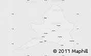 Silver Style Map of Kailu, single color outside