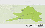 Physical Panoramic Map of Kailu, lighten