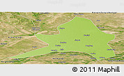 Physical Panoramic Map of Kailu, satellite outside