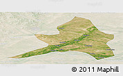 Satellite Panoramic Map of Kailu, lighten
