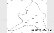 Blank Simple Map of Kailu, cropped outside