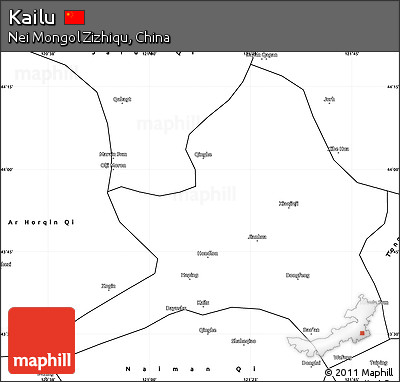 Blank Simple Map of Kailu