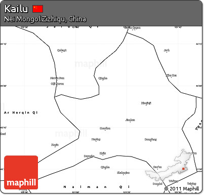 Blank Simple Map of Kailu