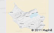 Classic Style 3D Map of Liangcheng, single color outside