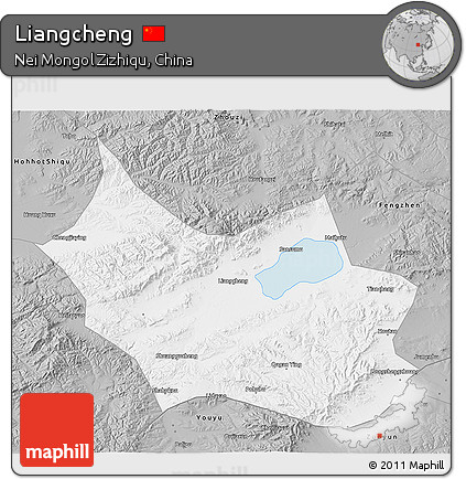 Gray 3D Map of Liangcheng