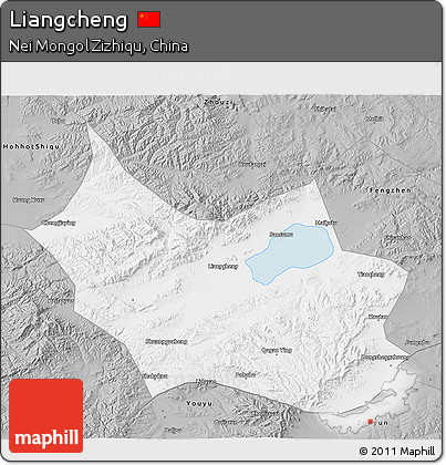 Gray 3D Map of Liangcheng