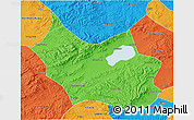 Political 3D Map of Liangcheng