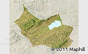 Satellite 3D Map of Liangcheng, lighten