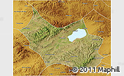 Satellite 3D Map of Liangcheng, physical outside