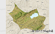 Satellite 3D Map of Liangcheng, shaded relief outside