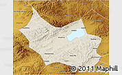 Shaded Relief 3D Map of Liangcheng, physical outside