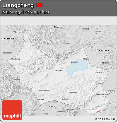 Silver Style 3D Map of Liangcheng