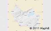 Classic Style Map of Liangcheng, single color outside