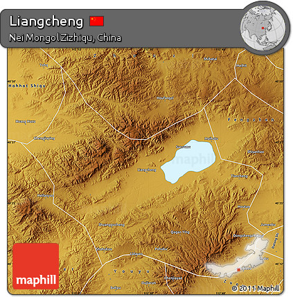 Physical Map of Liangcheng