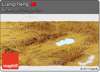 Physical Panoramic Map of Liangcheng