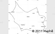 Blank Simple Map of Liangcheng, cropped outside