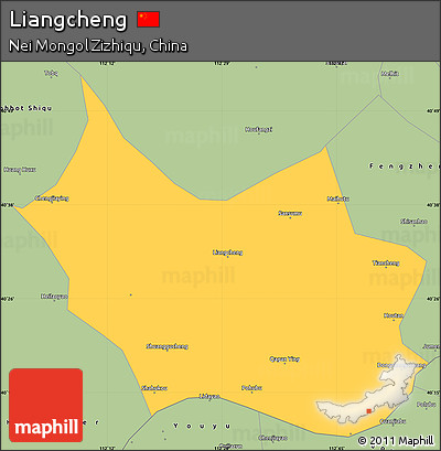 Savanna Style Simple Map of Liangcheng