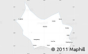 Silver Style Simple Map of Liangcheng, single color outside