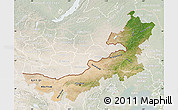 Satellite Map of Nei Mongol Zizhiqu, lighten