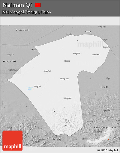 Gray 3D Map of Naiman Qi