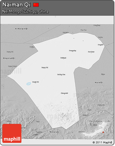 Gray 3D Map of Naiman Qi