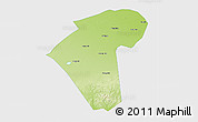 Physical 3D Map of Naiman Qi, single color outside