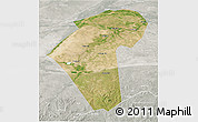 Satellite 3D Map of Naiman Qi, lighten, semi-desaturated