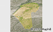 Satellite 3D Map of Naiman Qi, semi-desaturated